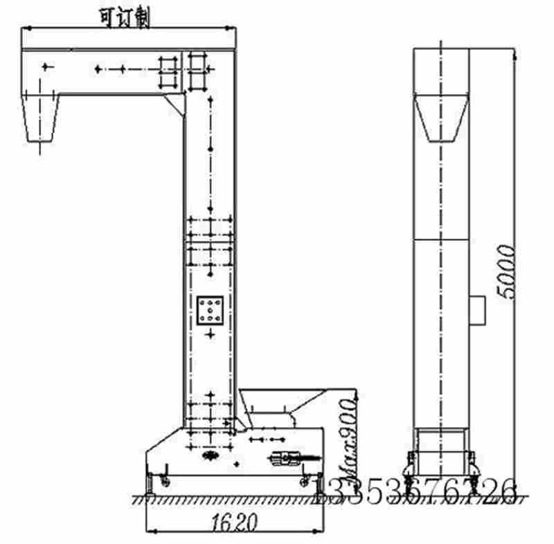 環(huán)保無塵全密封斗式提升機-垂直提升機廠家介紹結(jié)構和工作原理1